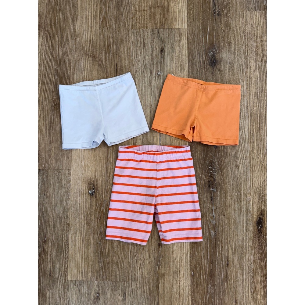 Primary Minimalist Bike Shorts Kids 4-5 Multicolor Striped 3 Pack
